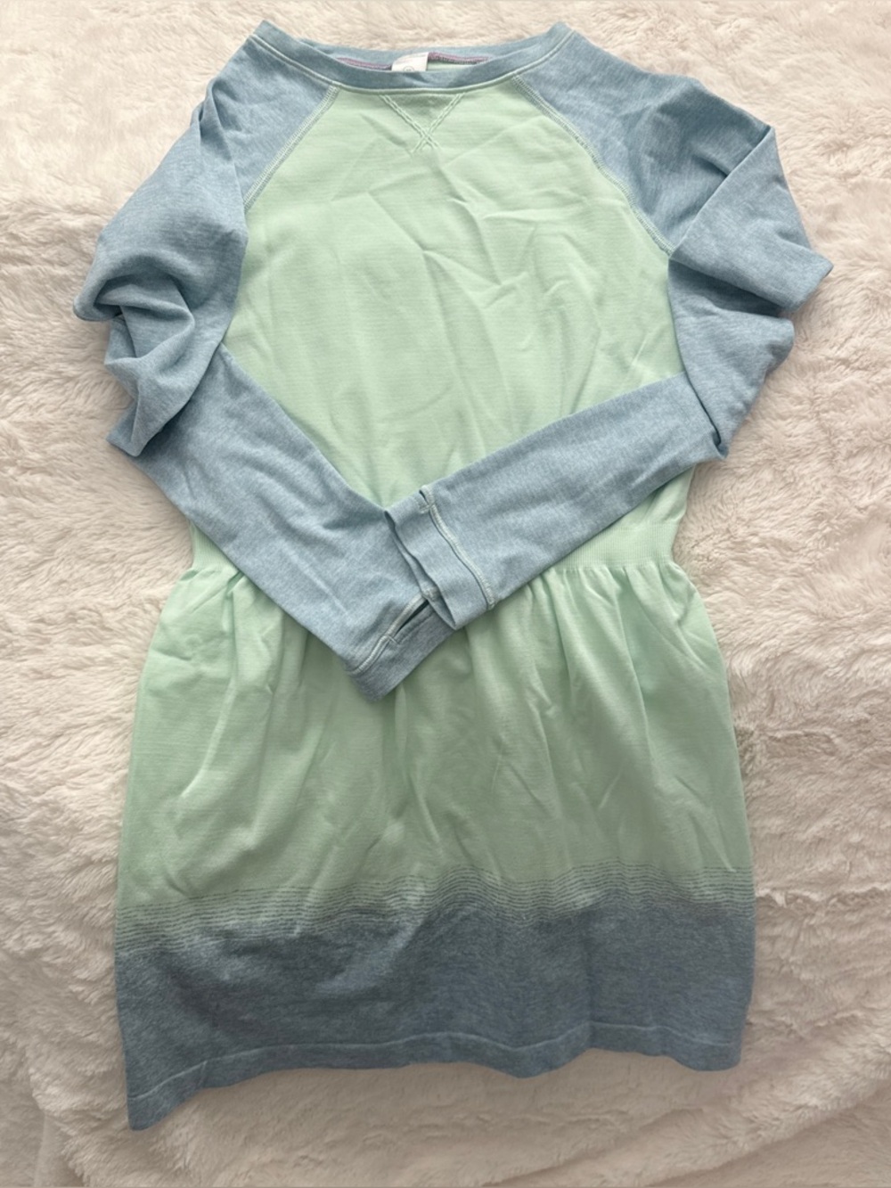 Ivivva by Lululemon Girl Dress blue/mint Sz 10. EUC
